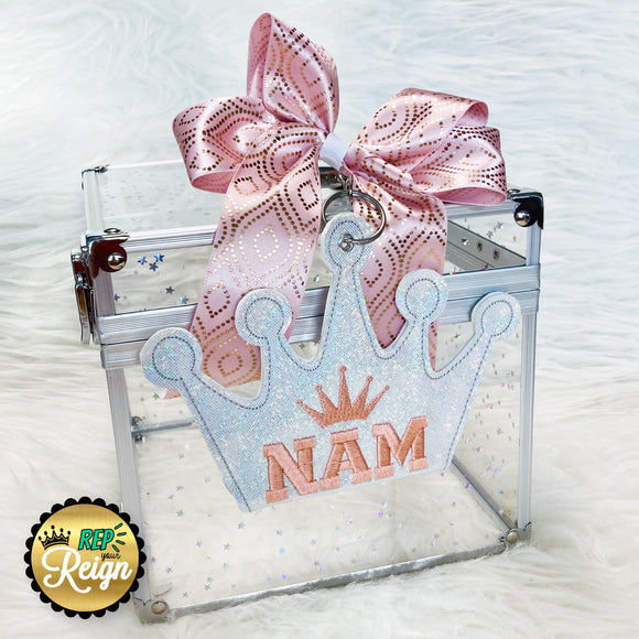 National American Miss Title Tag - Rose Gold