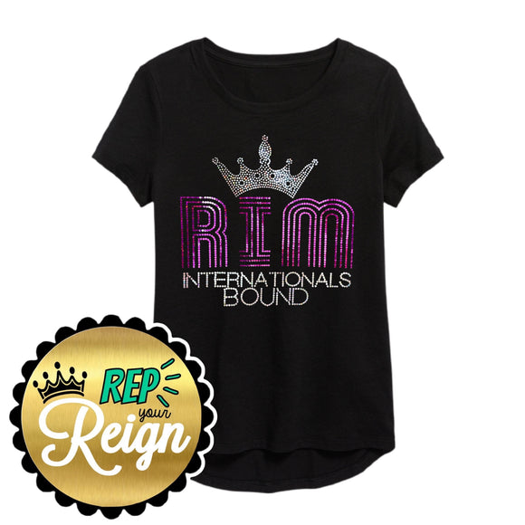 RIM Custom Sparkle Tee (Royal International Miss)